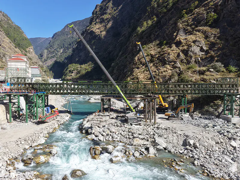 Podul Jilong Port Lifeline din Nepal