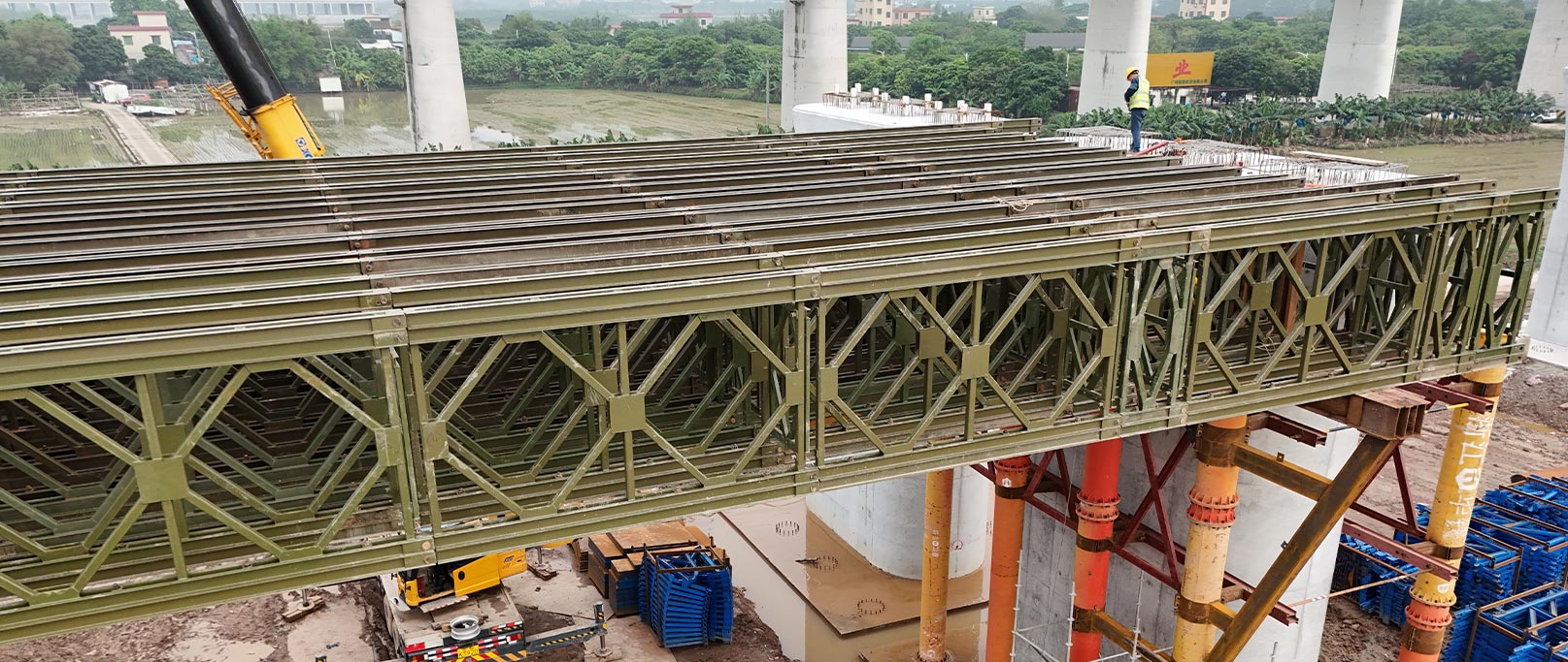 Podul extra-larg al stației Hezhou pe calea ferată de mare viteză Zhuhai–Zhaoqing