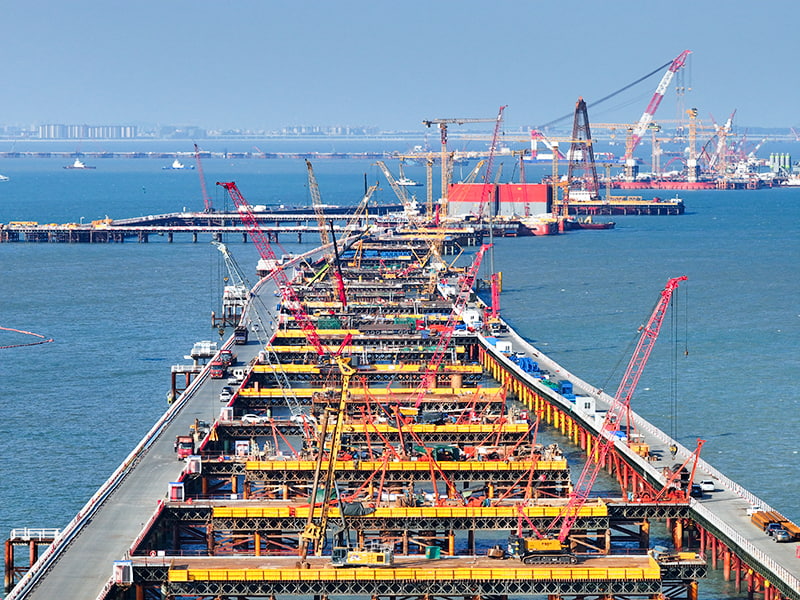 Platforme de construcție cu deschidere mare pentru poduri